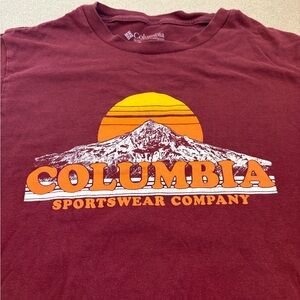 Columbia Men's Burgundy Graphic Tee